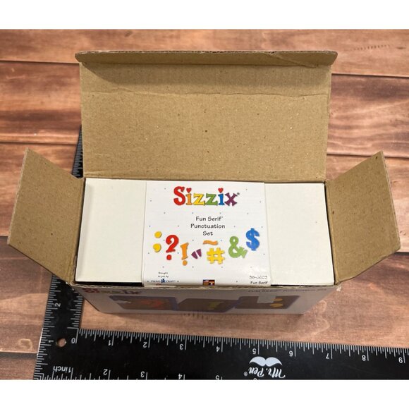 NEW 38-0603 Sizzix Fun Serif Punctuation Set of 8 Dies - Picture 3 of 4
